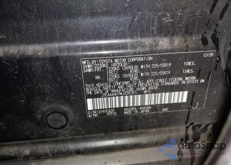 2021 Toyota Venza Limited from USA, damaged, VIN JTEAAAAH7MJ028787